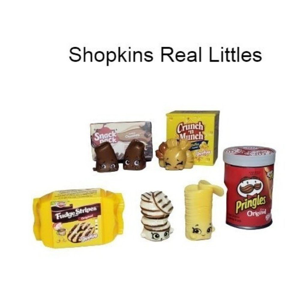 Shopkins Real Littles Snack Minis Bundle Keebler, Crunch, Pringles, Snack Pack